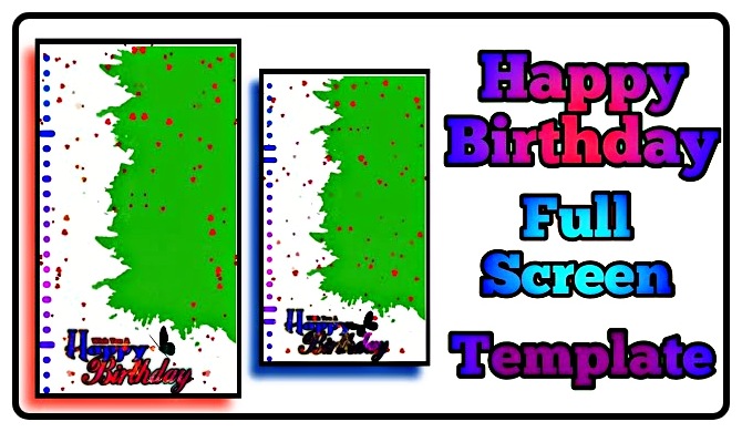 New Happy Birthday Video Editing Template For kinemaster   Birthday Green Screen Video, New Template ( 720 X 408 )
