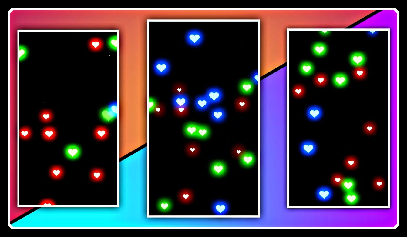 New Color Light Glowing Love Heart Effects   Kinemaster background Blending Screen Video Effects ( 720 X 406 )