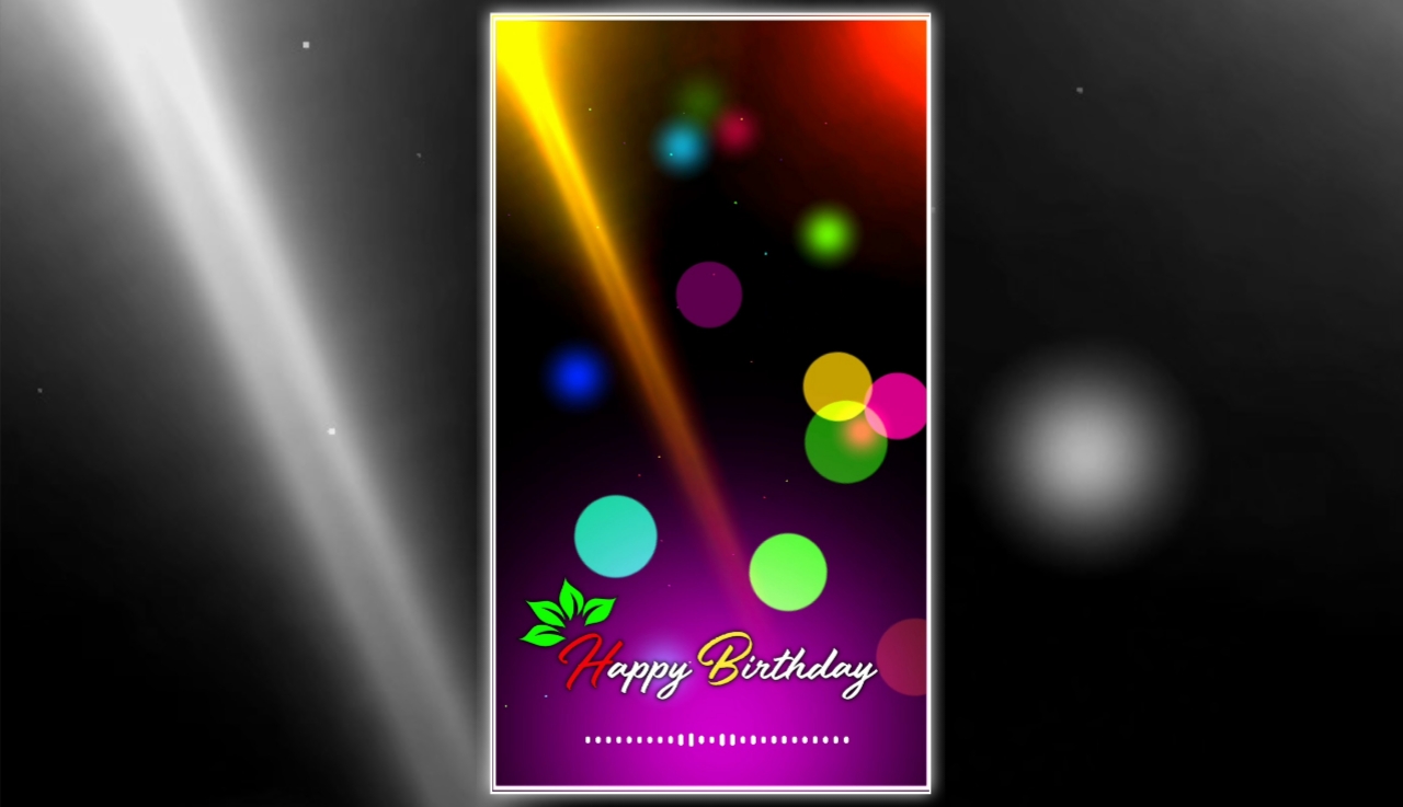 Happy Birthday Green screen Full Screen avee player visualizer template download free 2022