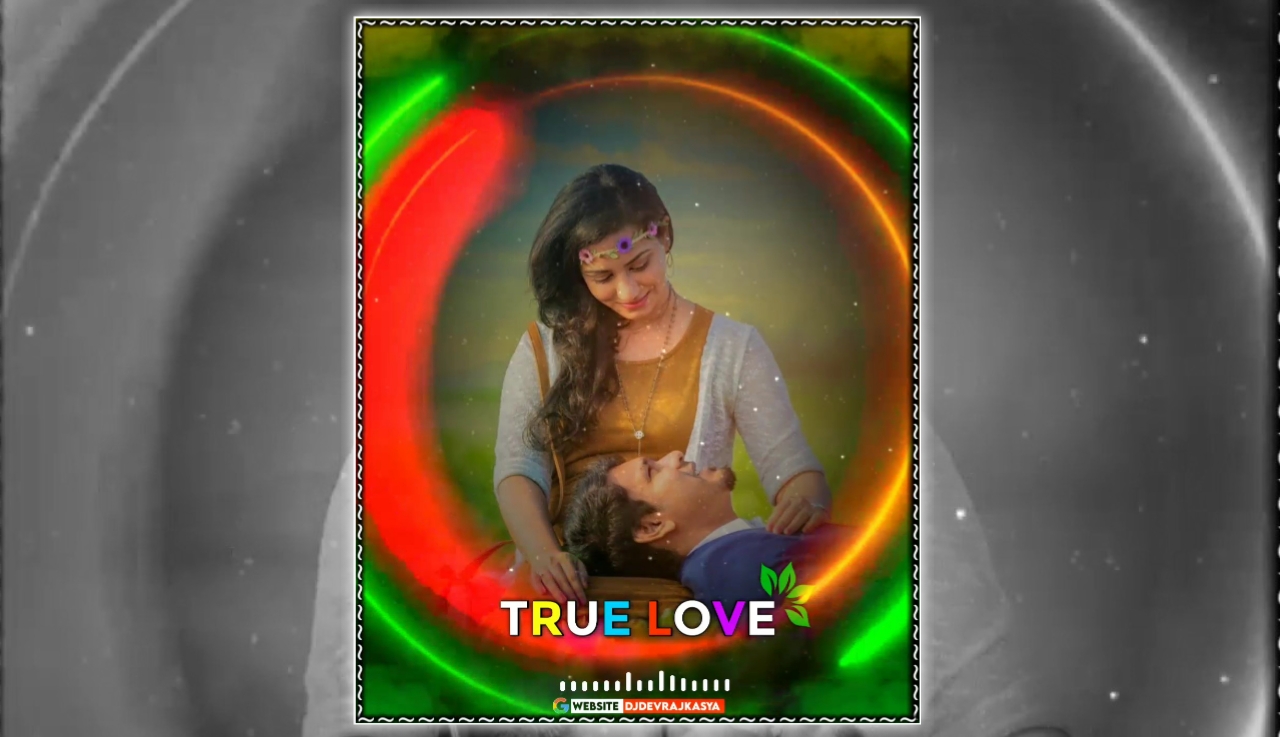 True Love Neon Effect Green Screen Full Screen Avee Player Template Background Video Download Free
