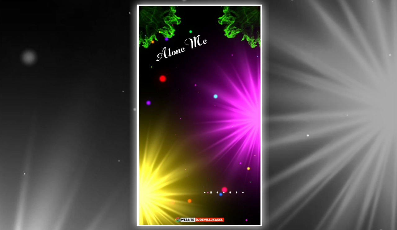 Alone Me Lighting Effect Full Screen Visualizer Template Download Free 2022