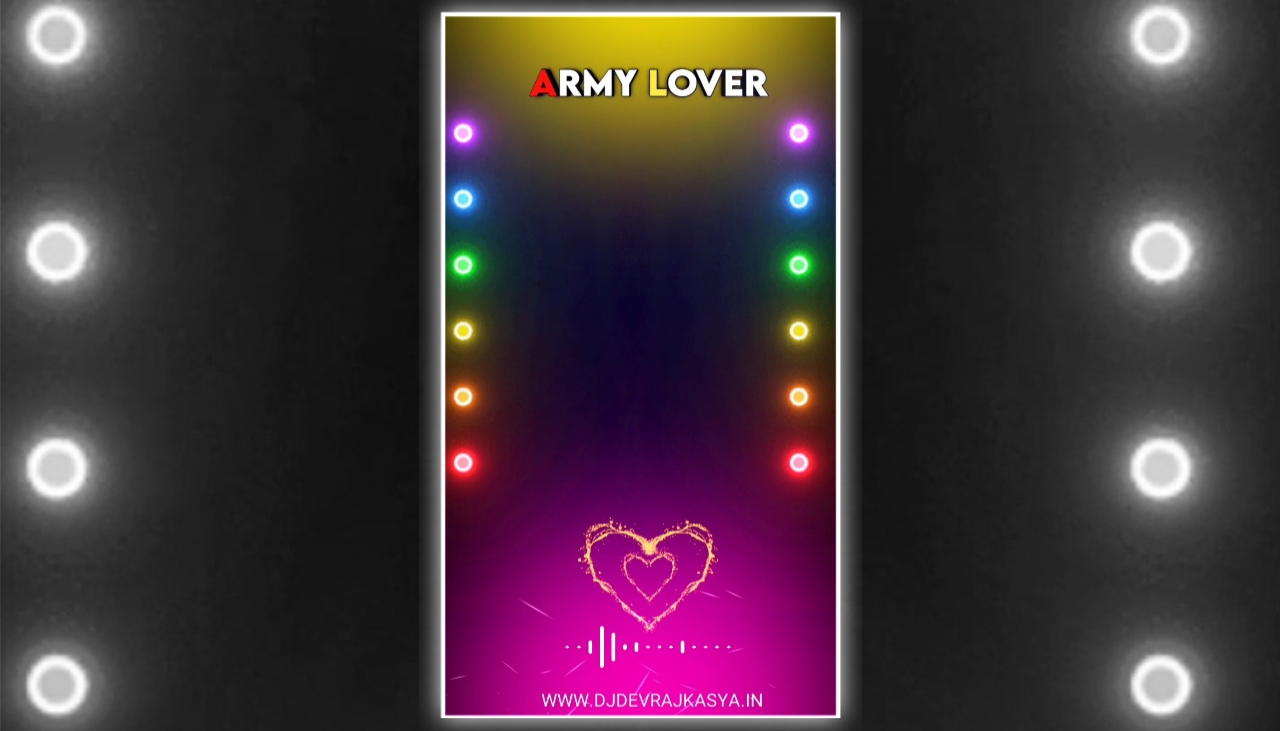 Army Lover Lighting Effect Full Screen Avee Player Template Download 2022