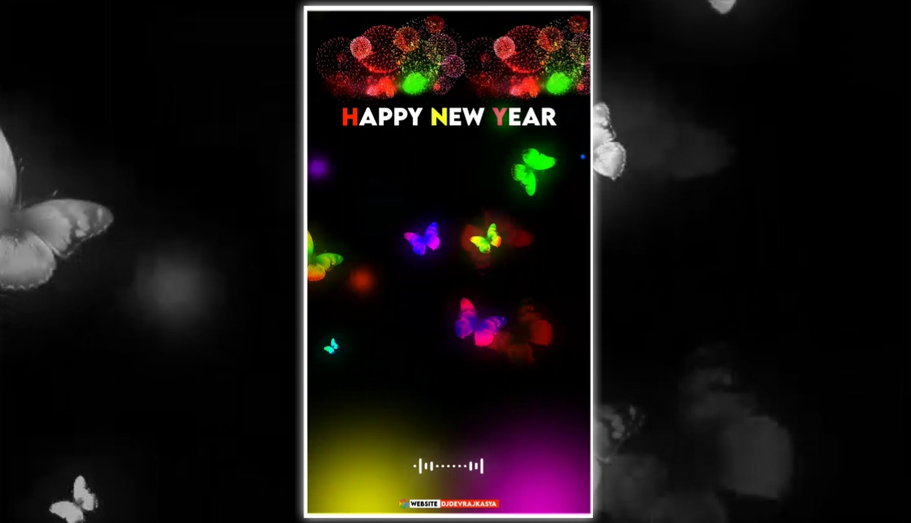 Happy New Year 2022 Full Screen Visualizer Template Download 2022