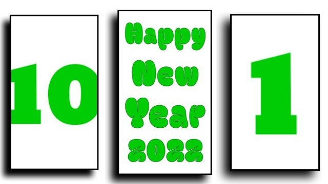 Happy New Year 2022 - Green Screen - Kinemaster Video Editing Template -Green Screen Whatsapp Status ( 720 X 406 )
