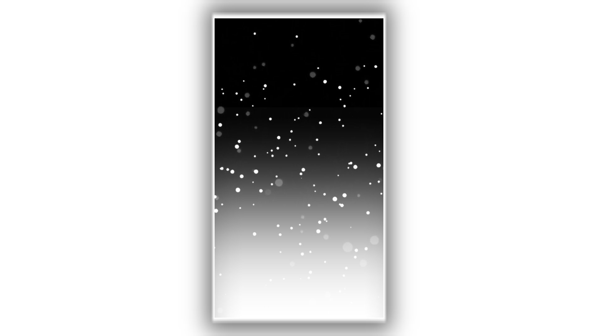White background black screen