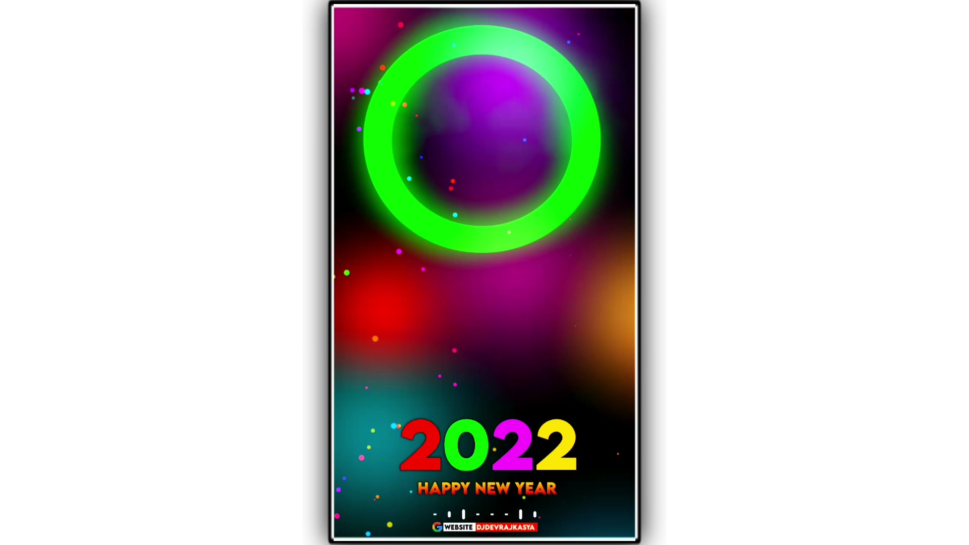 Ring Lighting Happy New Year 2022 Avee Player Template Download
