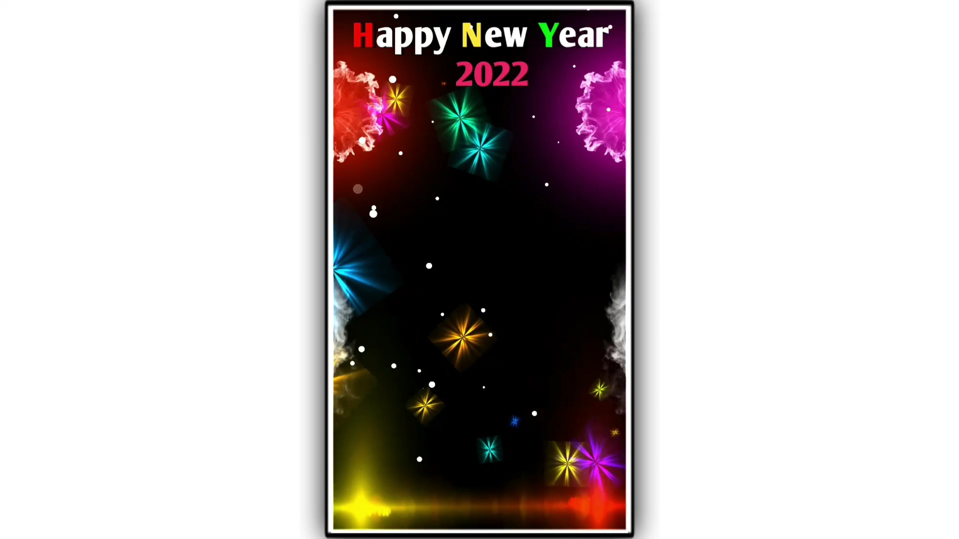Full Screen Happy New Year 2022 Avee Player Template Download