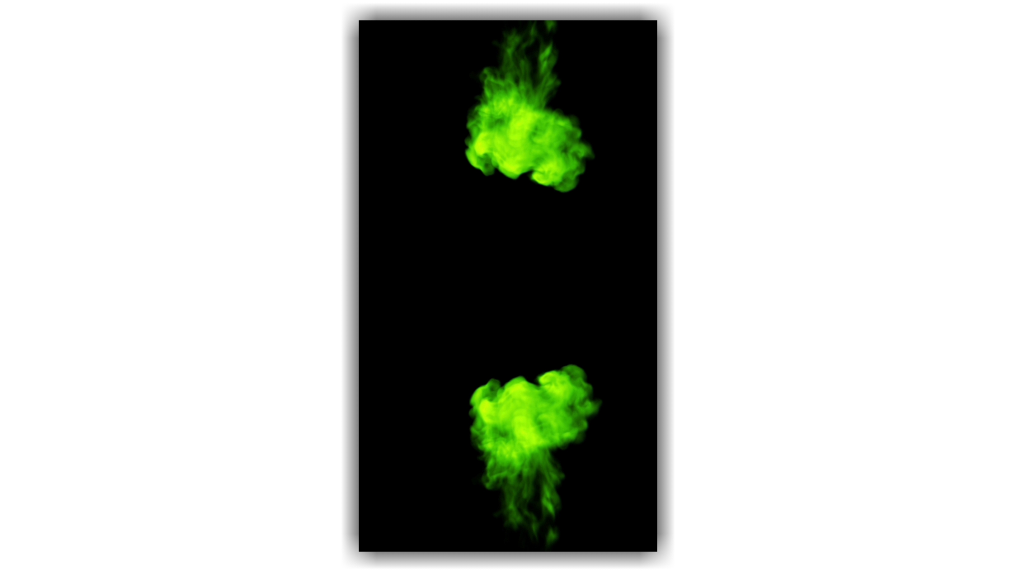Green Effect Smoke Background video KineMaster Black Screen Template