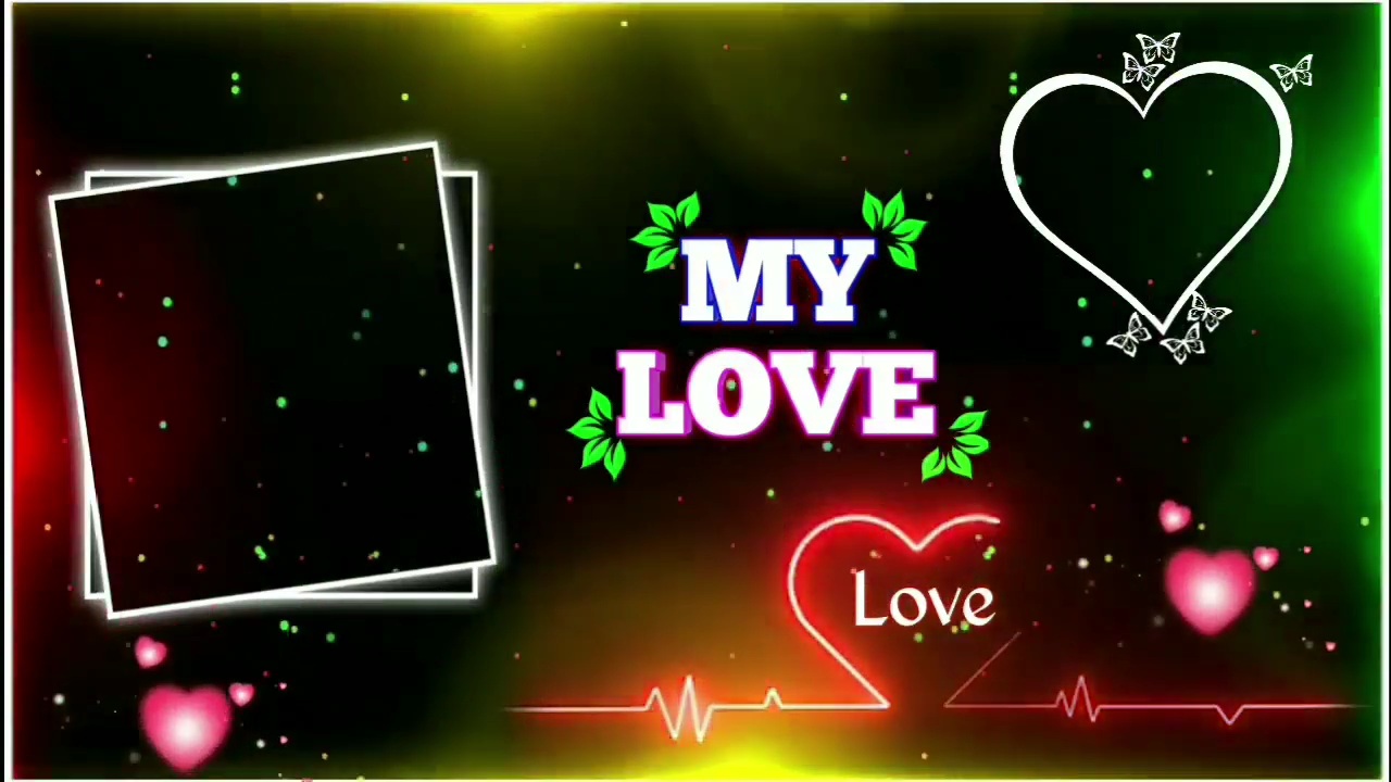 Love Lighting Effect Frame Kinemaster template Background Video Download