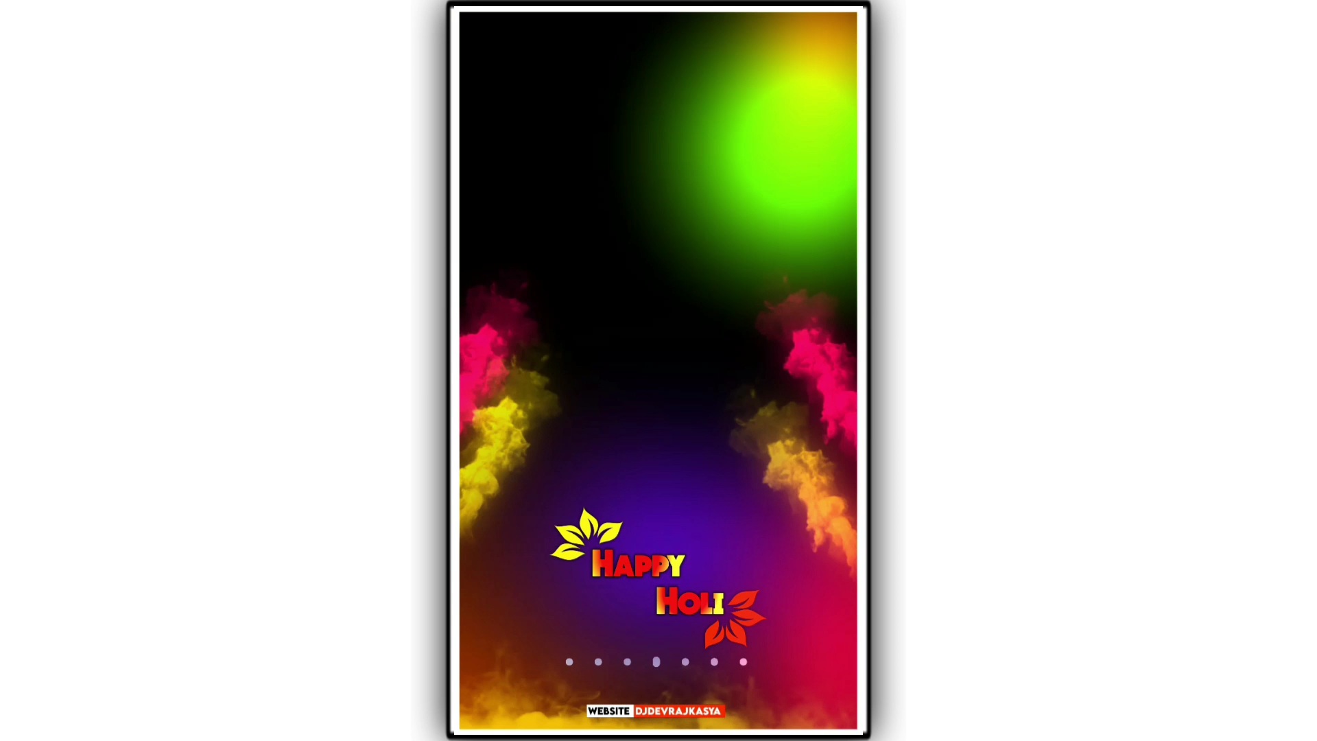 Advance Holi Special Full Screen Avee Player Template Download