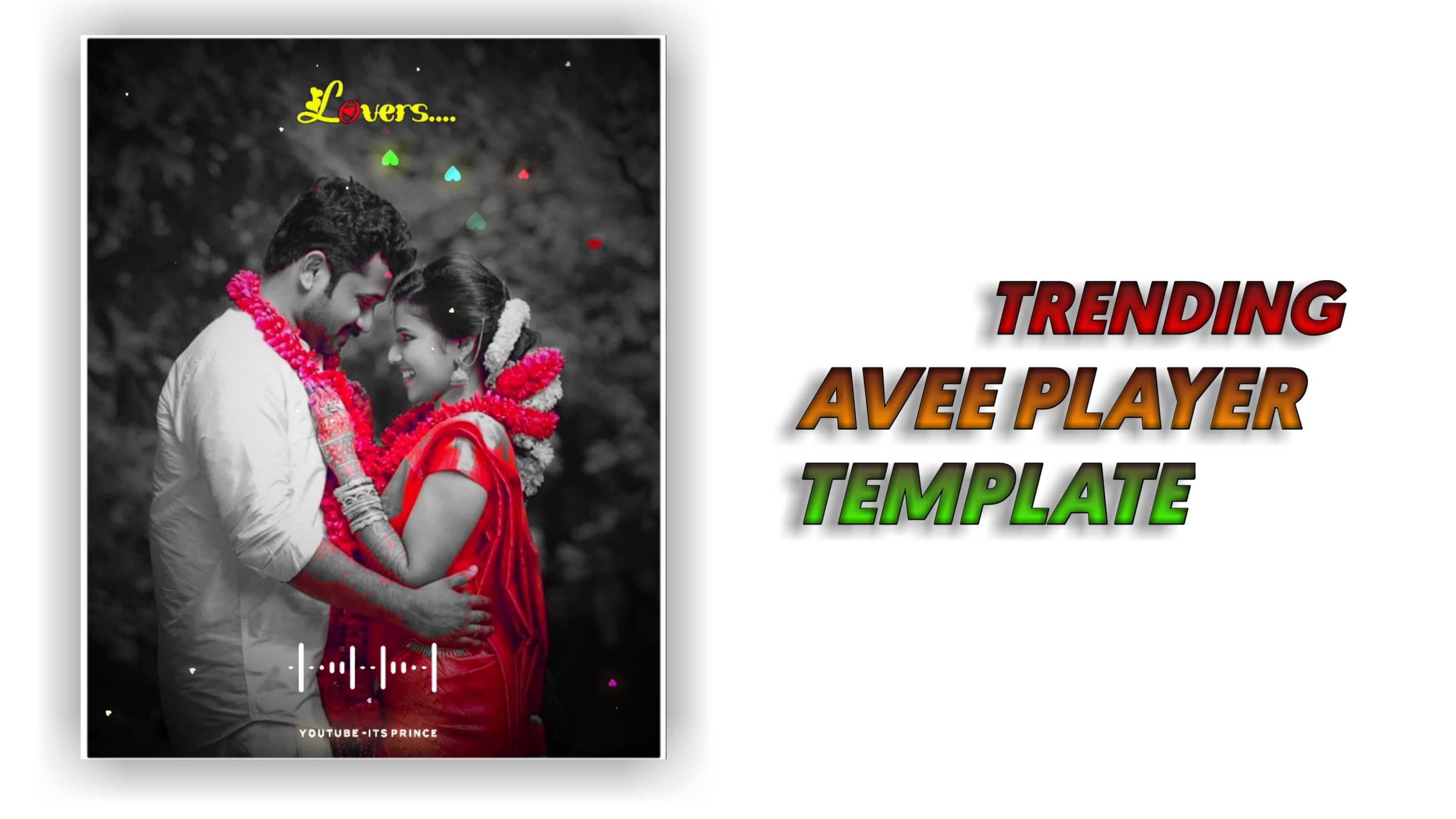 Double colour effect Avee Player Template Editing