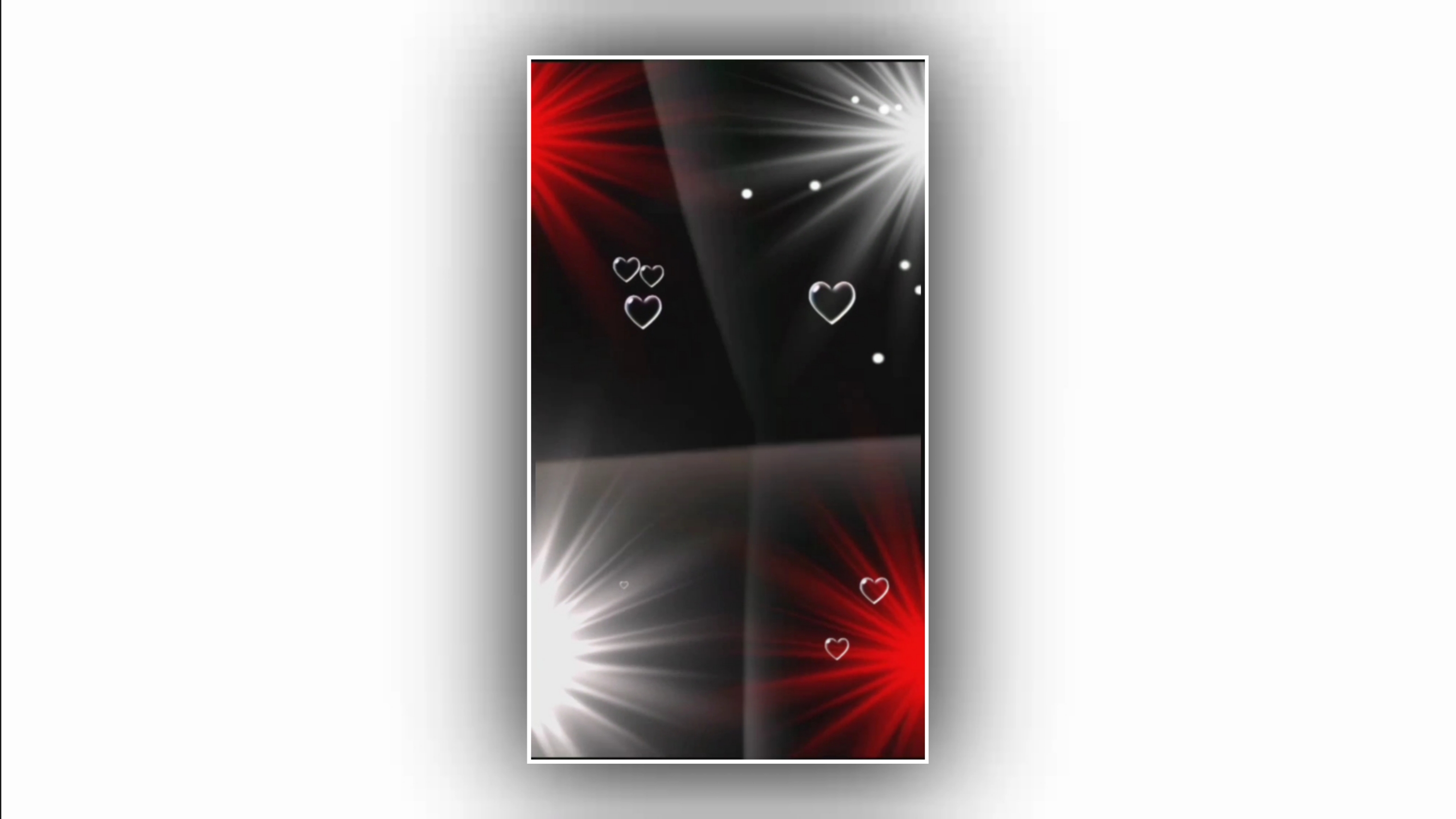 Heart Effect template video background