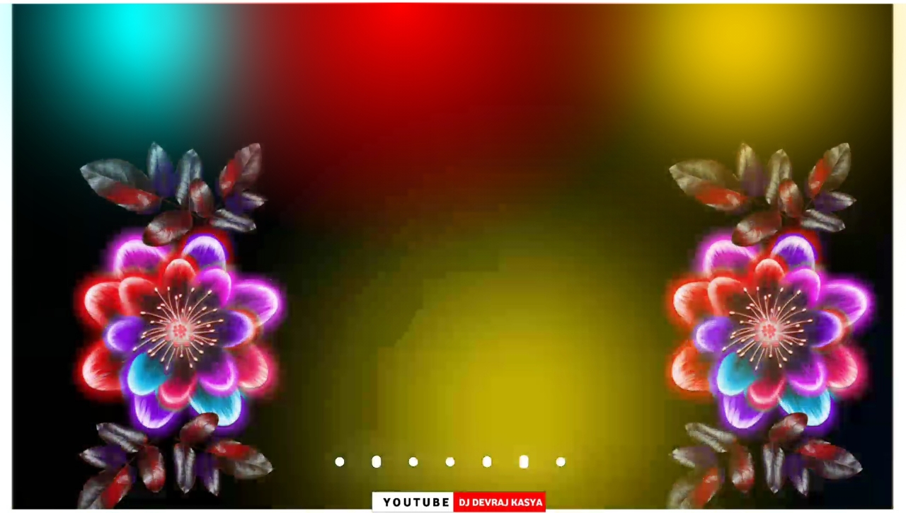 RGB Flower Light effect Avee Player template Download