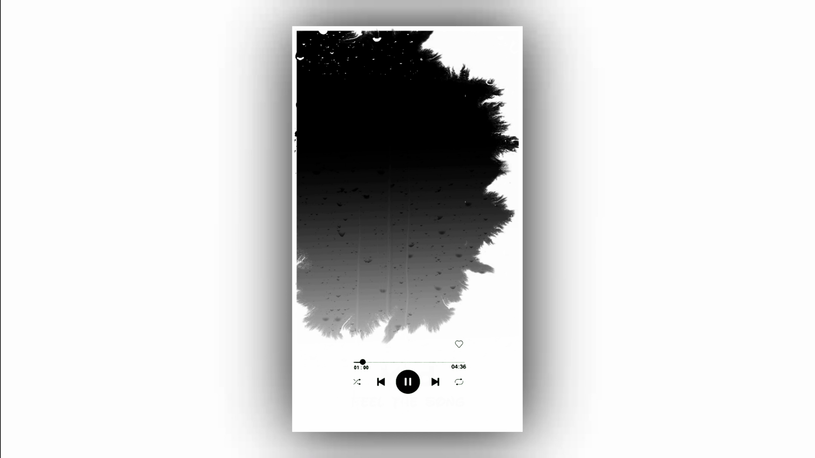 Instagram music player template video background