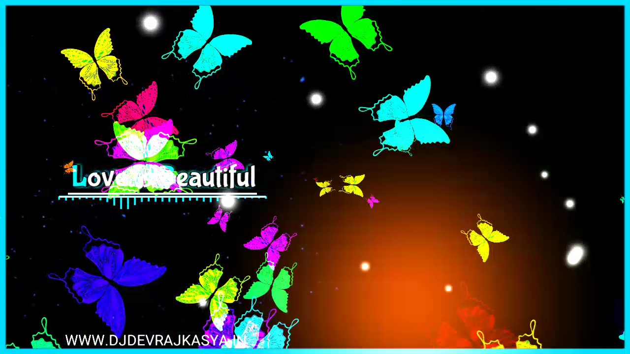 Love Is Beautiful Butterfly Partical Full Screen Avee Player Template Download 2022