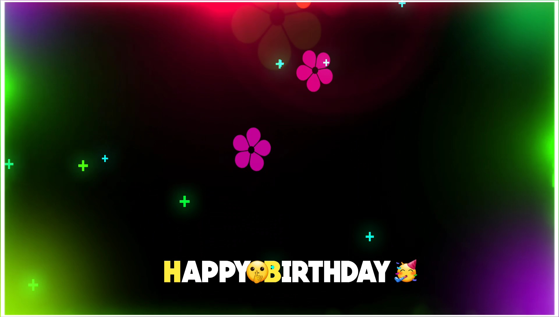 Happy birthday avee player template video background video effect