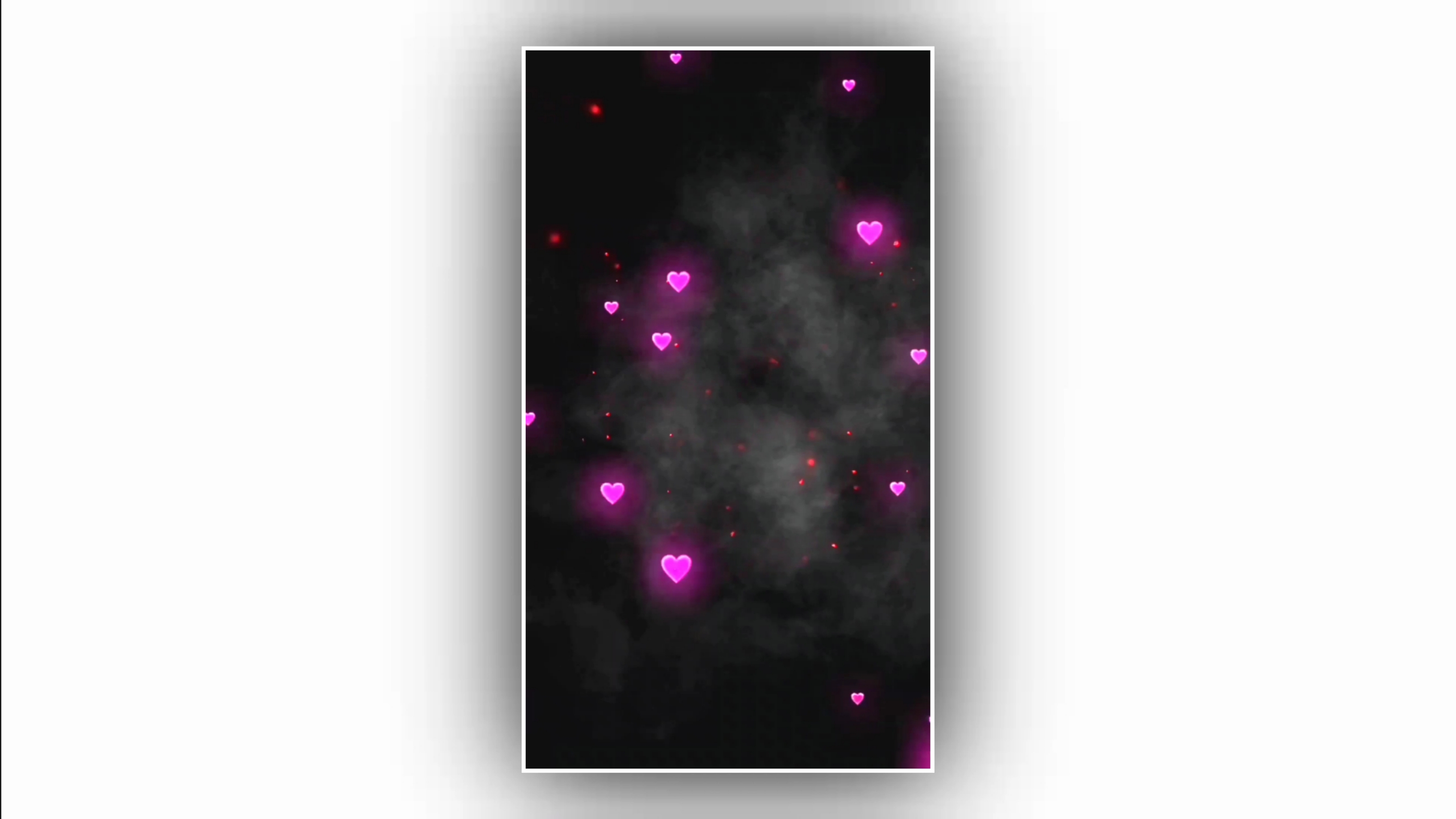 New hear effect background pink black Screen Template