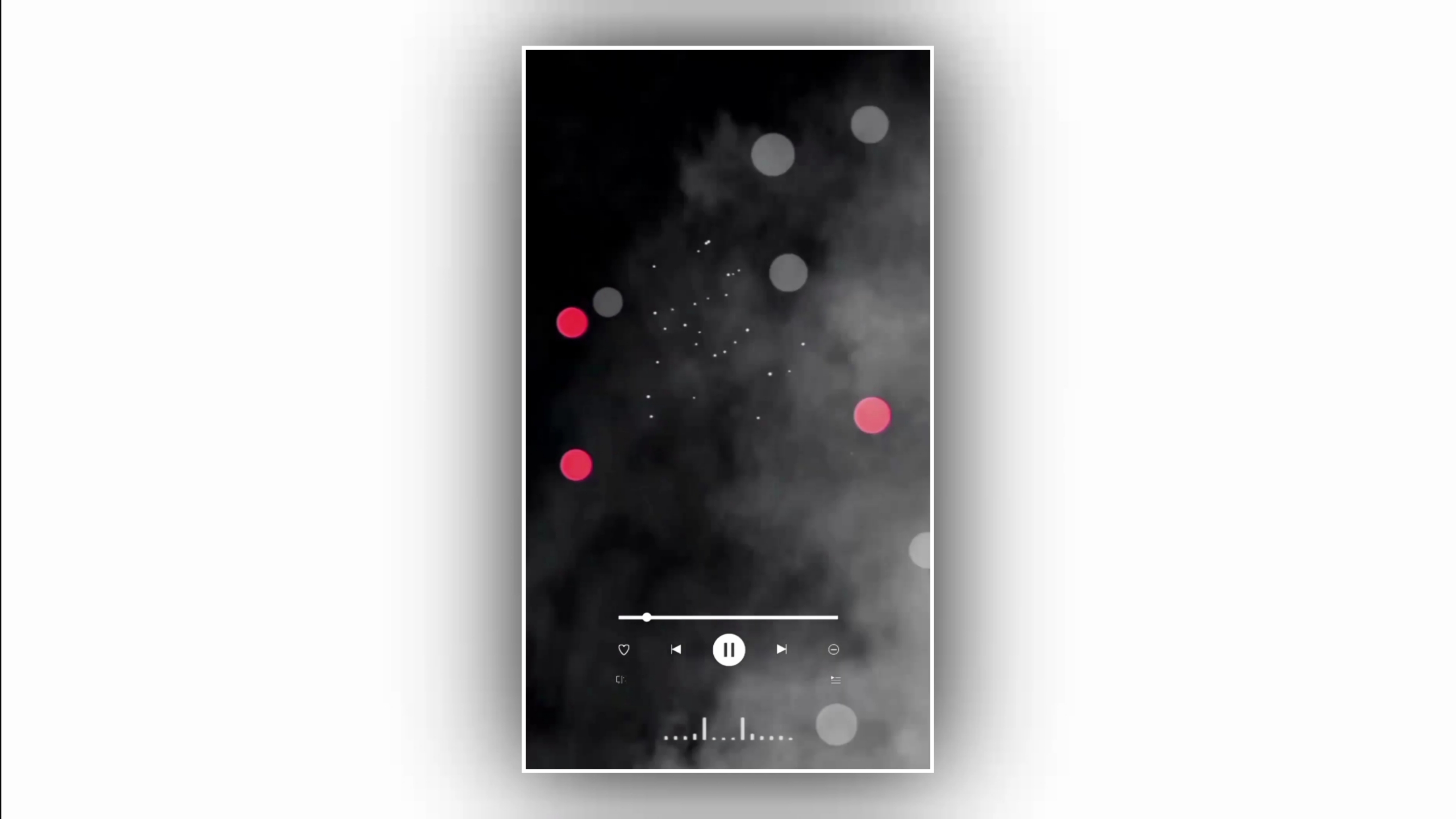 Music player effect template video background