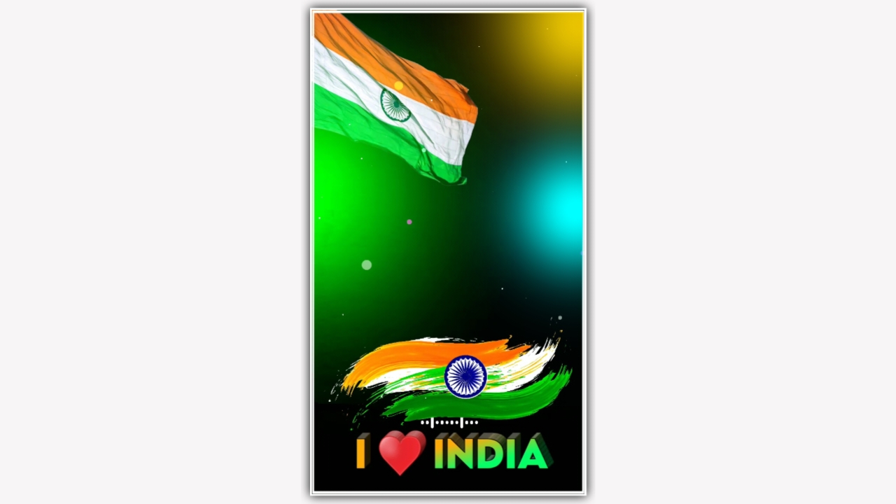 I Love India Independence Day Special Full Screen Avee Player Template Download 2022