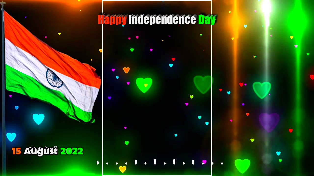 Happy Independence Day 2022 Lighting Effect Template Background Video Download Free
