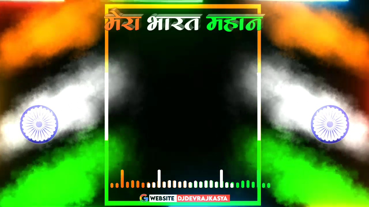 Ma Tujhe Salam Independence Day Special Black Screen Template Background Video Download Free